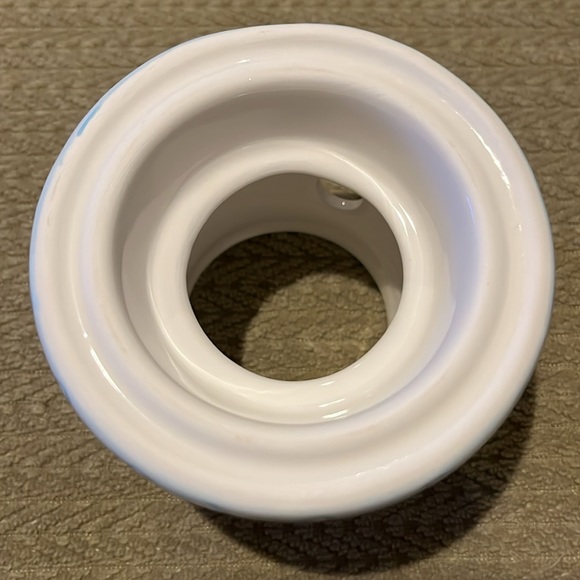 Earthenware Cow Hurricane Lamp Kitchen Traditions Ceramic 6” decorative NWT - Picture 7 of 9